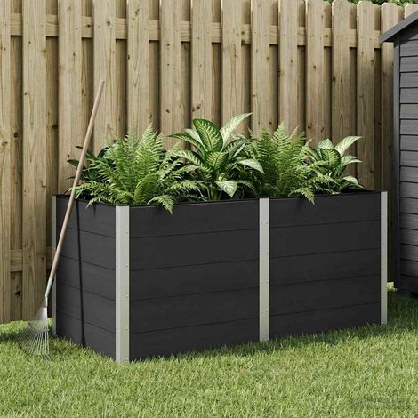 Teenpull – Hochbeet Schwarz 200 x 100 x 91 cm (1/5)