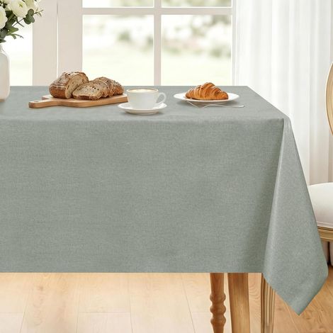 Nappe d'extérieur imperméable lavable PVC 140x100 cm vert sauge