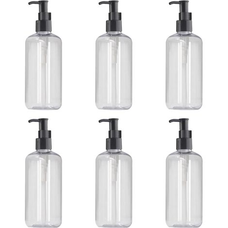 Ensemble de 6 flacons distributeurs de savon liquide avec pompe-AquaForge (1/5)