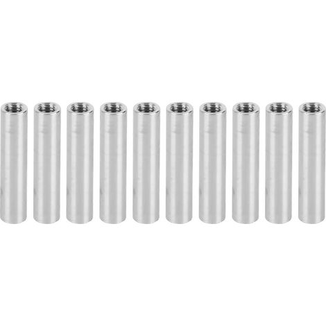 10 Stück runde Abstandshalter aus Aluminiumlegierung mit Innengewinde M4x0,7 mm, 24 mm lang