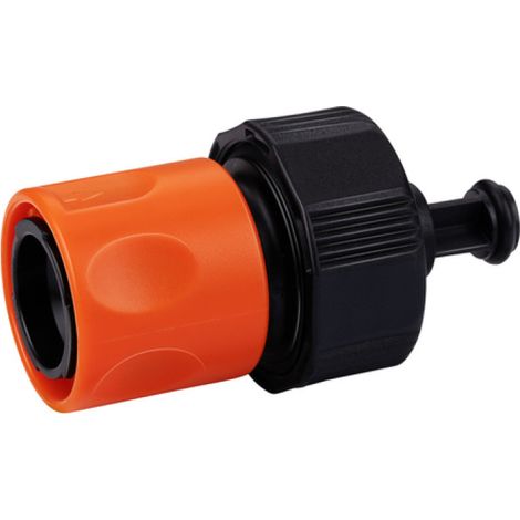 Black+Decker Schlauchverbinder 1/2" mit Wasserstopp & Kompakte Bauweise (1/4)