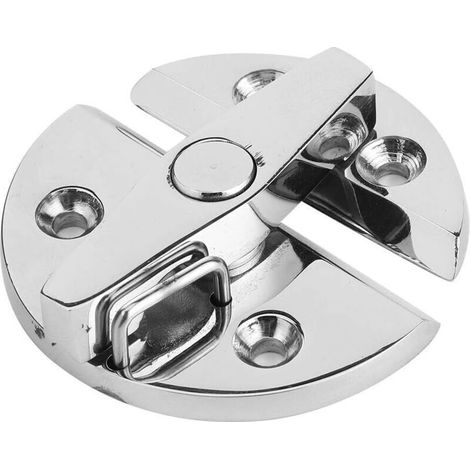 Connecteur de Table en Métal, Loquet rond en acier inoxydable, loquet à bouton tournant tournez la serrure de loquet pour accessoires de quincaillerie marine de hayon d'armoire de porte de bateau (1/5)