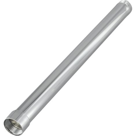Rallonge de douche 30 cm en acier inoxydable, bras de douche réglable, angle ajustable pour pommeau de douche effet pluie - Argent (Argent) (1/5)