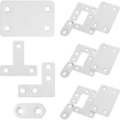 22 Pièces de Supports Meubles et Plaques Planes en Acier (1/5)