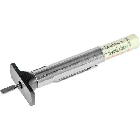 Silverline – Jauge de profondeur pour pneus 1 - 25 mm – Corps en métal robuste – Plage de mesure précise pour sécurité routière