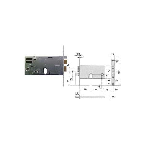 Serrure électrique à mortaise pour bandes 77mm H 14460 - 70mm (14460700)