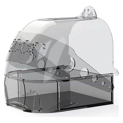 Pair - Bain d'oiseaux pour cage, version améliorée, bain pour perroquet, bain d'oiseaux suspendu, fournitures pour cage à oiseaux, salle de bain polyvalente, nid de couchage (1/5)