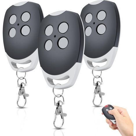 Lot de 3 Télécommandes pour Porte de Garage 433,92 MHz (1/5)