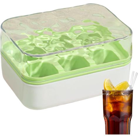 Moules glaçons – design pressé 6 cases libération facile stockage réfrigérateur (1/4)