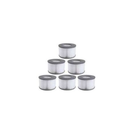 Lot de 6 cartouches filtrantes de rechange pour piscine gonflable Mspa, jacuzzi Ruikalucky (1/4)