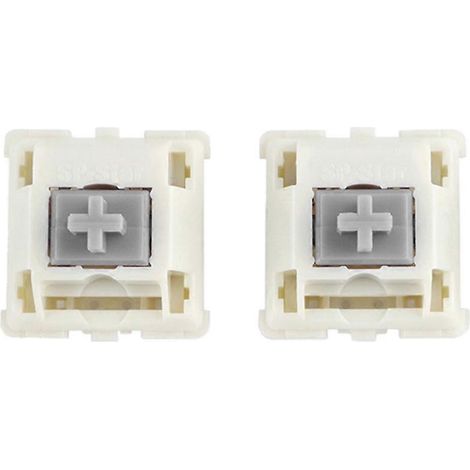 Clavier mécanique à interrupteurs linéaires SP-STAR violet, gris et blanc, 5 broches, 67 g
