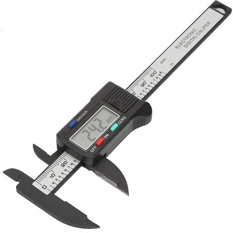 100-mm-Digitalmessschieber – großes LCD-Display, batterielos, Innen- und Außentiefenmessung, elektronische Präzision