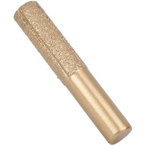 Fräser für Oberfräse. Fräse und Spindelformmaschine. goldgelöteter Diamantfräser. gerader Schaft. für Quarzstein. Marmor und Holzbearbeitung. 12.7 x 13.5 x 75 mm (1/4)