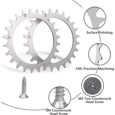 Crampons en acier inoxydable pour robot tondeuse Worx L – Taille de roue 225mm – Meilleure traction sur pelouse humide – 12 vis incluses - 225mm-12x (1/2)