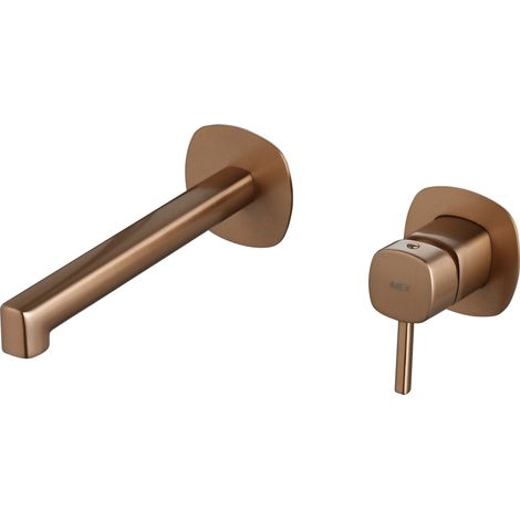 Monomando empotrado lavabo Toscana oro rosa cepillado [ IMEX® ]