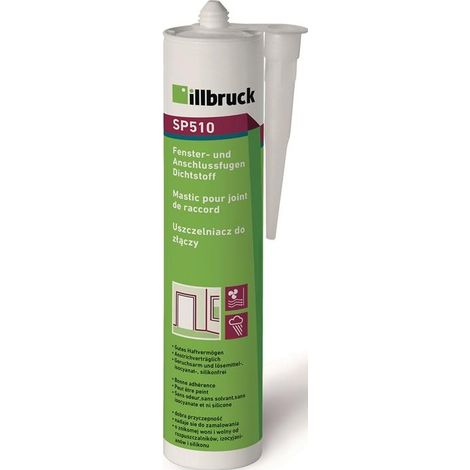 Mastic pour fenêtres et joints de raccordement SP510 blanc, cartouche de 310 ml (1/2)