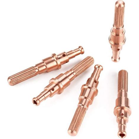 Elettrodo per ugello di taglio esteso, Akozon Set di 5 pezzi per taglierina termica Dynamics, torcia per taglio al plasma, materiali di consumo SL60-100, elettrodi 9-8215, A