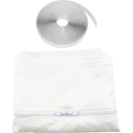 Tissu joint 400cm pour climatisation fenêtre porte Tissu de calfeutrage kit climatiseur mobile portes et fenêtres Isolation fraîcheur Installation simple et pratique (fenêtres 400x40 CM)-Crezuo (1/4)