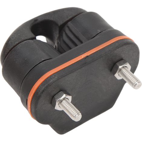 Kugelgelagerte Klemme für Boote, Kabelführung mit Schlaufe, für 3–6 mm Seil, für Boote und Yachten, Schnellverschluss, Befestigungsring, 2er-Set (1/5)