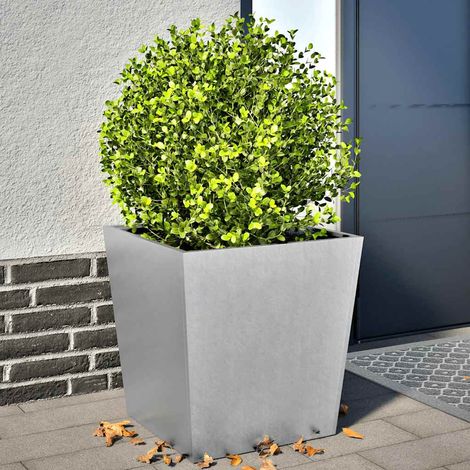 Pflanzkübel 2 Stk. 50x50x50 cm Verzinkter Stahl