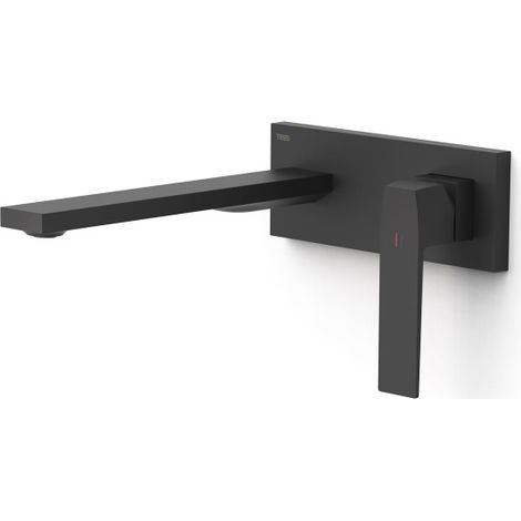 TRES 20230032NM SLIM Pieza Vista para Cuerpo Empotrado De Lavabo Color Negro Mate - ref: 20230032NM