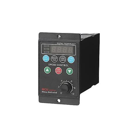 Convertisseur de fréquence pour moteur triphasé 220 V avec entrée monophasée et sortie triphasée, affichage numérique à quatre chiffres (1/5)