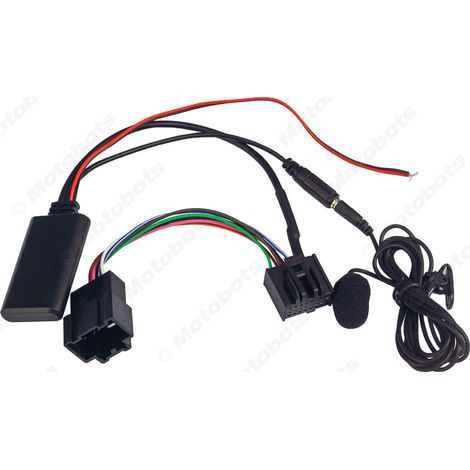 Compatible with Saab 9-3 and 9-5 main unit AUX Bluetooth wireless music microphone call wireless Bluetooth audio cable harness (1/4)