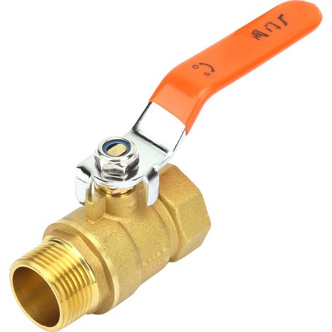 Robinet à boisseau sphérique en laiton, filetage mâle et femelle 3/4" BSP DN20, raccord tuyau, vanne à tournant sphérique (1/4)