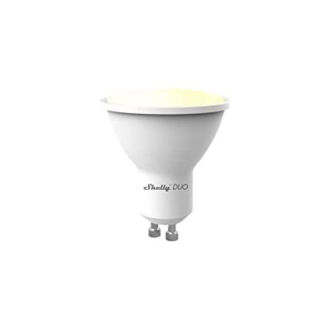 Shelly DUO GU10 Lampadina LED Smart Wi-Fi a Controllo vocale, Compatibile con Alexa e Google Home, Dimmerabile, 800lmn di intensit√† Luminosa, Attacco GU10 (1/5)