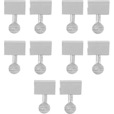 Serrure de sécurité fenêtre coulissante Aluminum Alloy Anti-soulèvement Sans perçage 10 pièces (1/5)