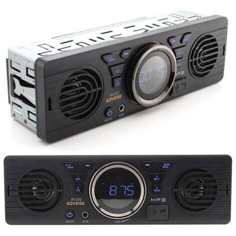 12.0V voiture sécurisée carte mémoire numérique MP3 Audio autoradio électrique avec haut-parleur BT hôte haut-parleur autoradio autoradio