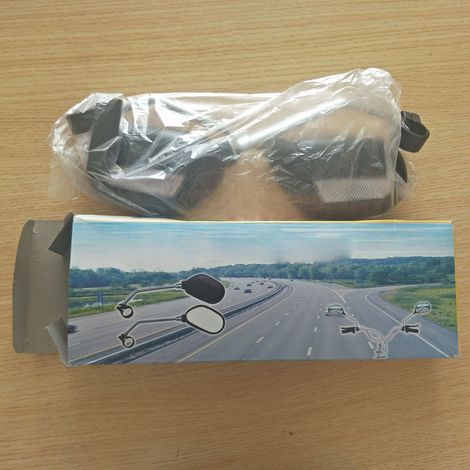Set mit 2 PMMA-Lenkerspiegeln für Fahrräder, geeignet für Rennräder und Mountainbikes. (1/5)