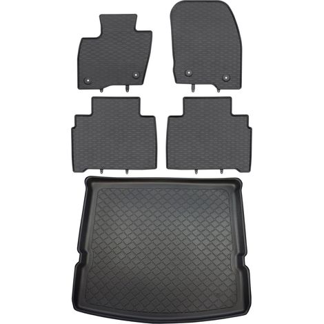 Set di tappetini in gomma per auto e tappetino per bagagliaio per Ford S-Max II Minivan dal 09.2015 (1/5)