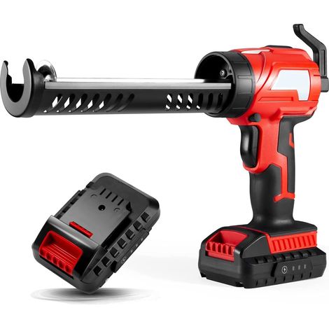 Varan Motors - CG4318 Pistola per stucco a batteria con silicone + batteria 20v 2000mah e caricatore