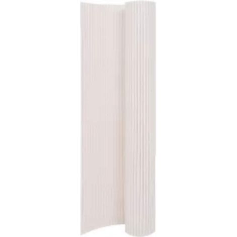 Double-Sided Garden Fence 110x300 cm White vidaXL