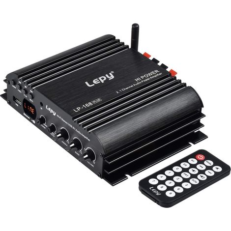 LEPY LP-168 Plus Bluetooth 2.1 Chaîne IR 2X 45W 1x 68W Hi-FI Amplificateur de Voiture stéréo numérique Audio USB MP3 MP4 DVD Amplificateur de Voiture LED Light