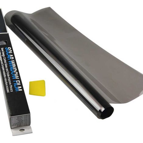 Film anti-explosion pour vitres de voiture, protection solaire et isolation thermique, film noir foncé pour vitres de voiture (1/5)