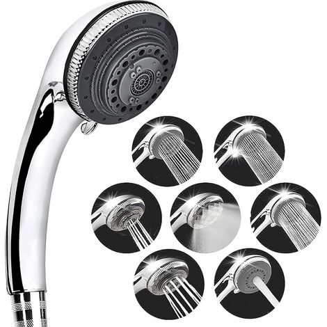 1 pommeau de douche, 7 modes de réglage pommeau de doucheBoost adultes enfants animaux domestiques et salle de gym eau (1/5)