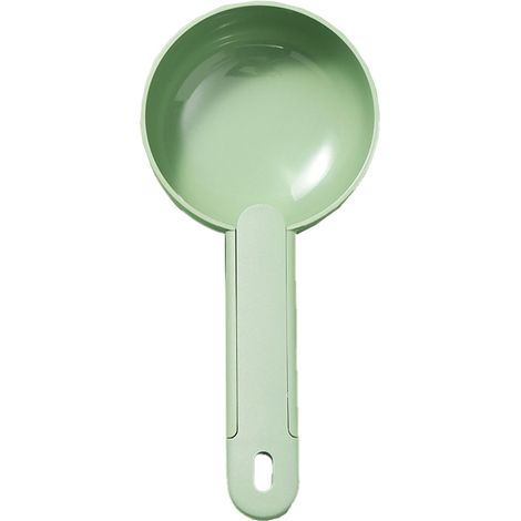 1 cuillère doseuse pour aliments pour animaux, manche long, ergonomique, adaptée croquettes et aliments secs/humides, chiens/chats/lapins (1/5)