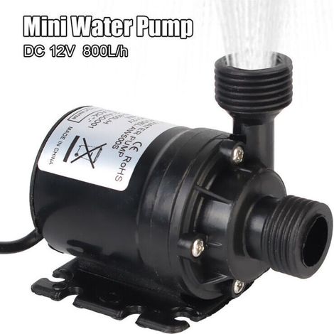 Systeme de refroidissement pour fontaine, 12V DC, mot sans balais, pompe a eau Submersible, Mini jardin Portable, 800L/H, Ultra silencieux, 5M