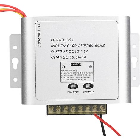 Adaptateur secteur pour moniteur de vidéosurveillance 100-260 V (1/5)