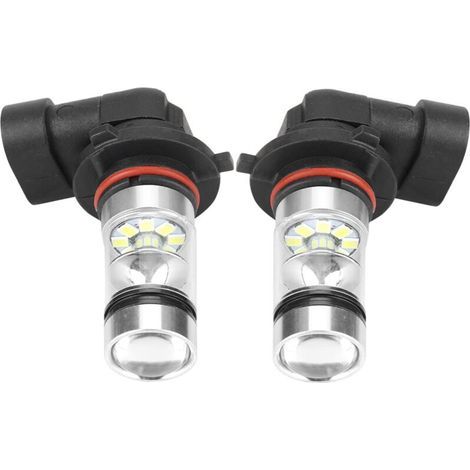 2 pièces Phare Anti-Brouillard 9006/HB4 100W blanc LED haute luminosité ampoules de phare Kit antibrouillard voiture lampe de conduite (1/5)