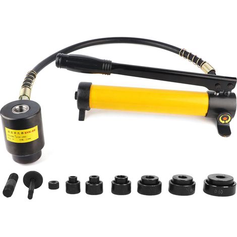 Kit d'emporte-pièce hydraulique SYK-8B 2260mm pour acier inoxydable, jeu de 6 matrices de perçage (1/5)