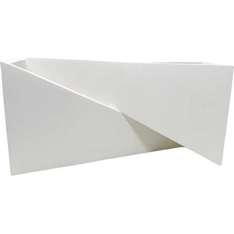 TrAdE Shop Traesio - Applique In Gesso Con Forma Asimetrica Doppia Emissione Luce G9 Da Parete Gs-e73 - (1/5)