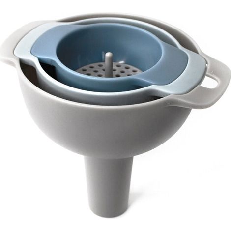 KZQ Embudos de cocina para llenar botellas, filtro extraíble, duradero y no se deforma fácilmente, apto para todo tipo de alimentos sólidos y líquidos. (1/4)