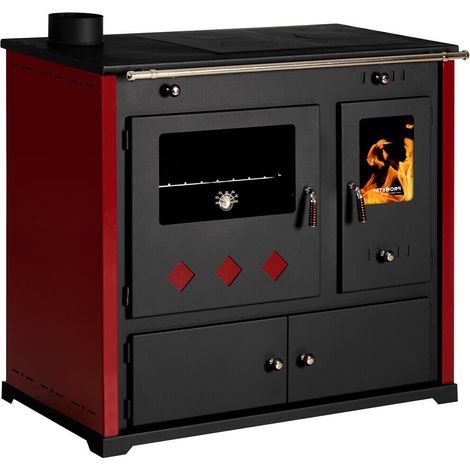 Stufa a Legna Cucina con piano in ceramica Prometey Practik Lux - 9,5 kw EEK A+ (1/5)