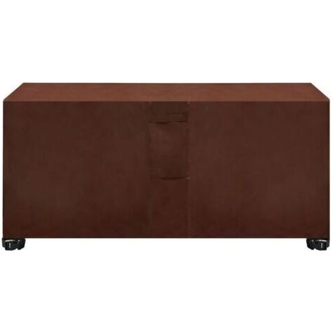 Rectangular Garden Furniture Cover, Square Oxford Patio Furniture Cover with Vents, Windproof, Waterproof, and Dustproof, for Table and Chair Furniture - Brown 200x140x90cm