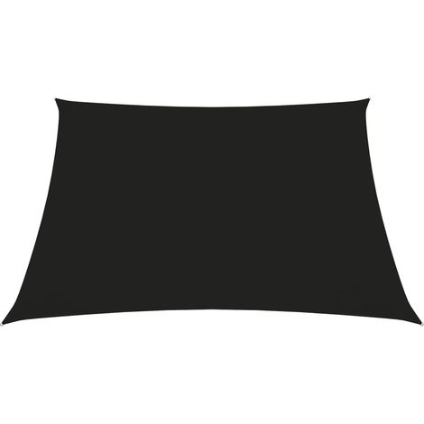 Voile toile d'ombrage parasol tissu oxford carré 3,6 x 3,6 m noir