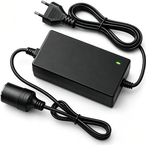 Adaptateur Prise Allume-Cigare Secteur, 5A 60W, 220V à 12V Adaptateur Convertisseur Transformateur pour Glaciere Electrique, Glaciere a Compression (1/5)