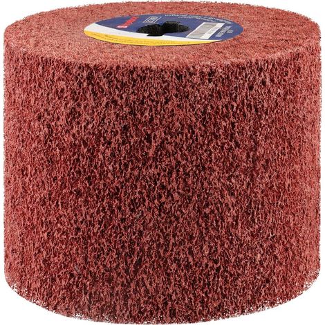 Brosse Rouleau Abrasif en Fibre Synthétique, Grain 240, Pour Machine à Satiner, Compatible avec Métal, Bois (1/5)
